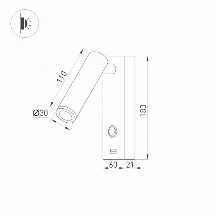 Светодиодный спот Arlight SP-Bed-Charge-S60x125-3W Warm3000 031394 - 2