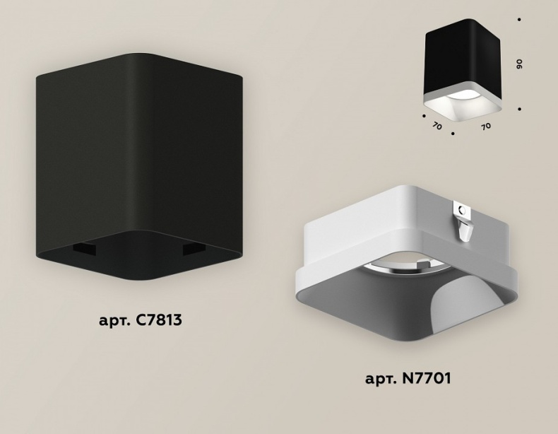 Накладной светильник Ambrella Light XS XS7813001 - 1