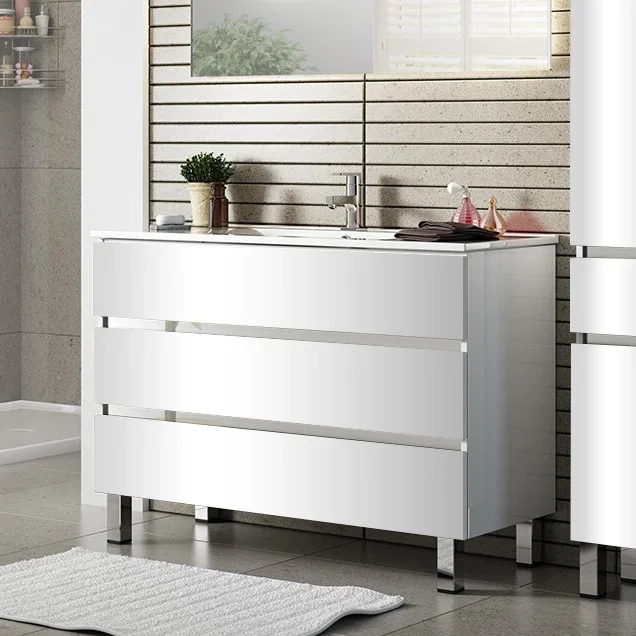 Комплект мебели Sanvit Кубэ-3 120 белый глянец - 1