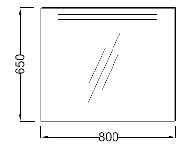 Зеркало в ванную Jacob Delafon Parallel  EB1441-NF - 2