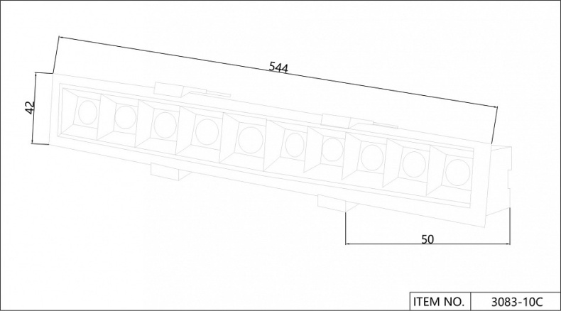 Встраиваемый светильник Favourite Roshni 3083-10C - 1