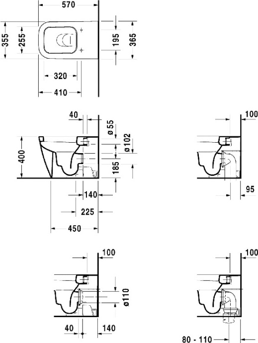 унитаз Duravit Happy D.2 (2159090000) - 2