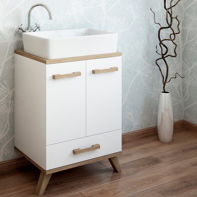 Тумба с раковиной Sanflor Ингрид 60 белый  С12473 - 0