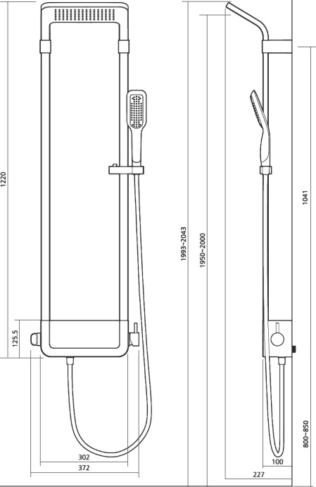 Душевая панель Black&White Seasons W1010 Shine White 1010W0 - 3