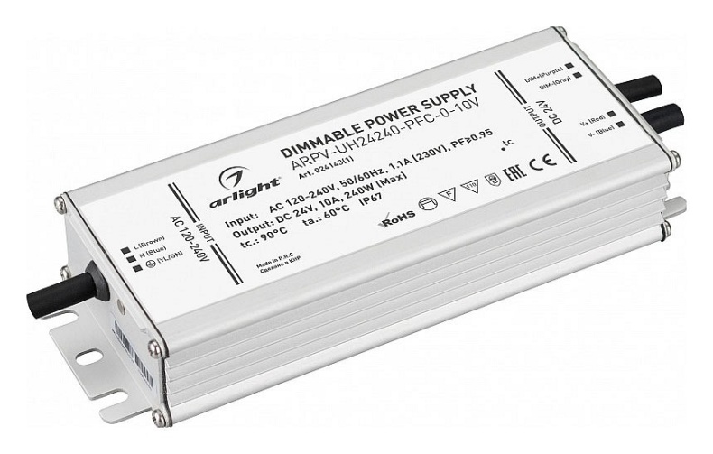 Блок питания Arlight ARPV-UH24240-PFC-0-10V 24V 240W IP67 10A 024143(1) - 0