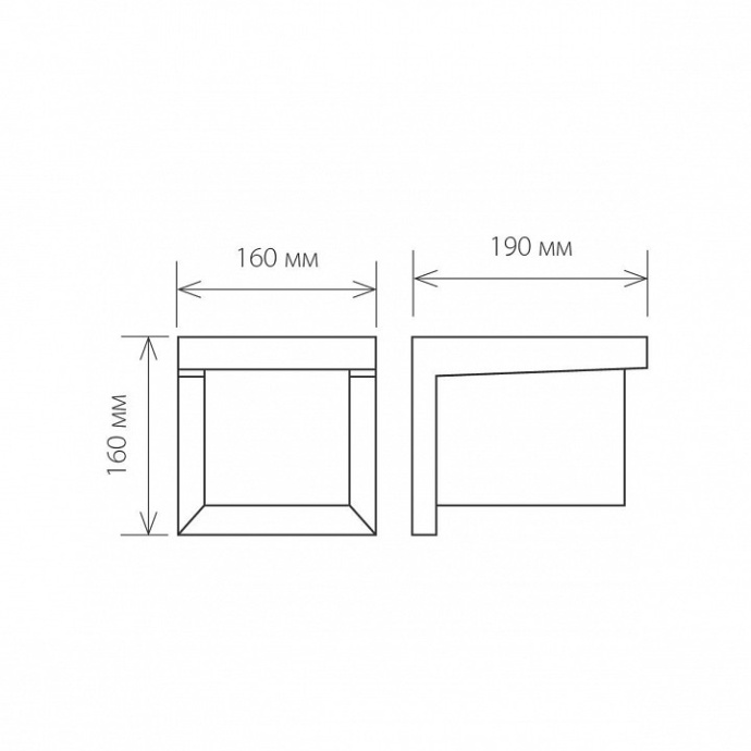 Накладной светильник Elektrostandard Shelter 1540 TECHNO - 1