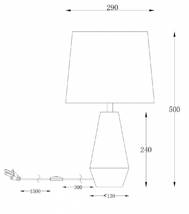 Настольная лампа Maytoni Calvin Table Z181-TL-01-B - 1