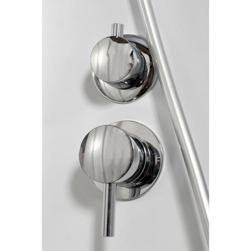 Душевая кабина Deto L 80х80 хром  L680LED - 2