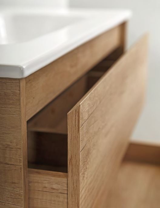 Тумба с раковиной BelBagno Kraft 100 светлое дерево - 6