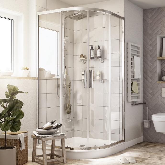 Душевой уголок STWORKI Хельсинки DE018RL100100200CH 100x100 см профиль хром глянец 3GW031TTKK000 - 0