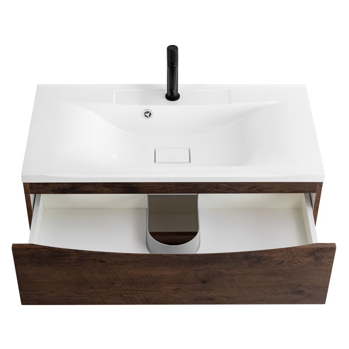 Тумба под раковину BelBagno Marino 100 темное дерево MARINO-H60-1000-2C-SO-RW-P - 2