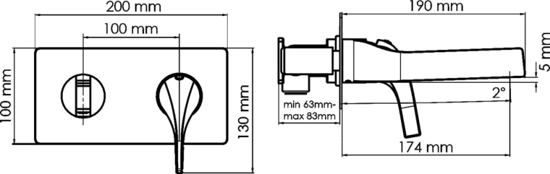 Смеситель для раковины Wasserkraft Sauer золото 7130 - 3