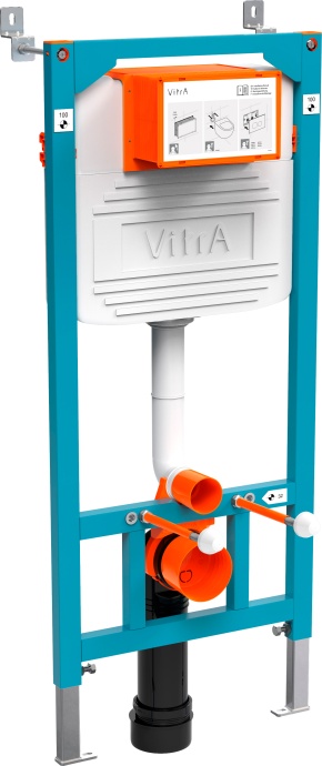 Комплект Унитаз подвесной STWORKI Rotenburg SWH52 безободковый +Инсталляция VitrA 800-2009 с белой кнопкой смыва 534857 - 9