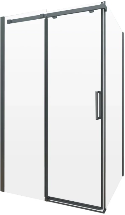 Душевой уголок Veconi Rovigo RV-070 140x90 профиль черный  RV070-14090PR-01-19C4 - 2