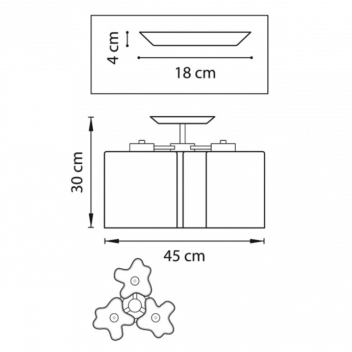 Потолочная люстра Lightstar Nubi Legno 802035 - 3