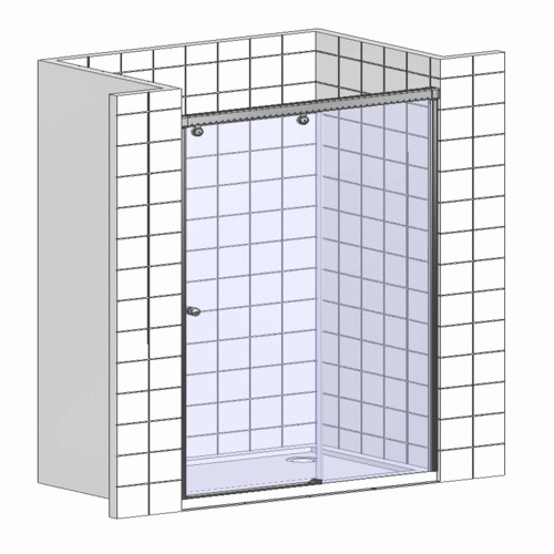Душевая дверь в нишу Good Door Infinity WTW-130-C-CH ИН00028 - 4
