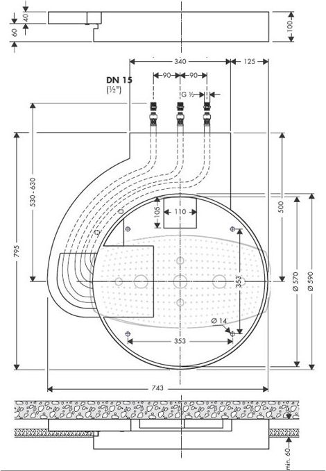 Скрытая часть Hansgrohe   28412180 - 1