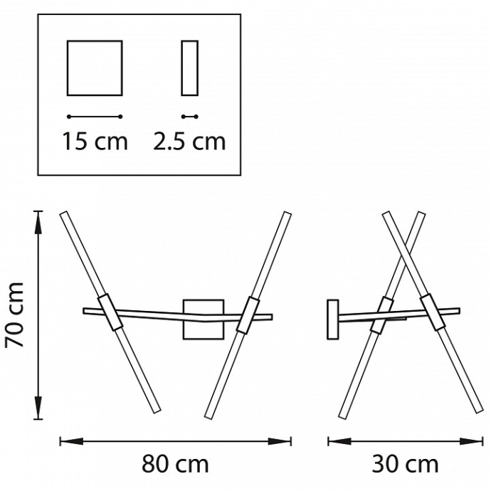 Бра Lightstar Struttura 742623 - 1