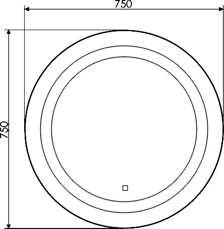 Зеркало Comforty Круг 75 00004140525 - 2