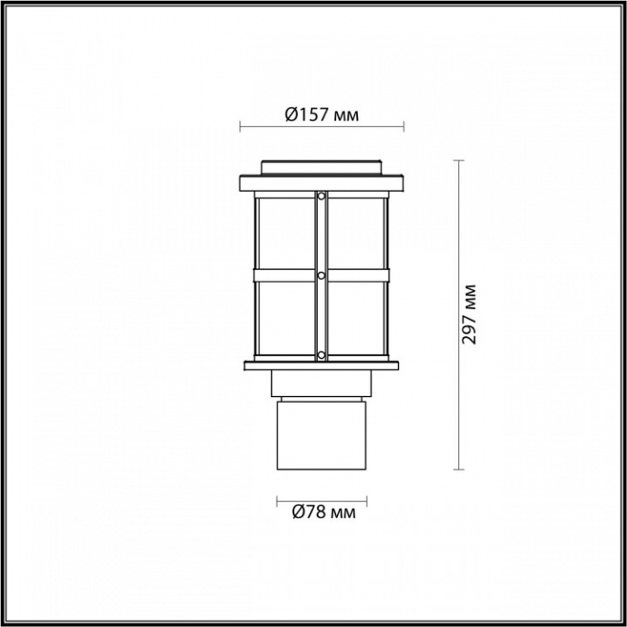 Уличный светильник Odeon Light Nature Magus 4964/1A - 3