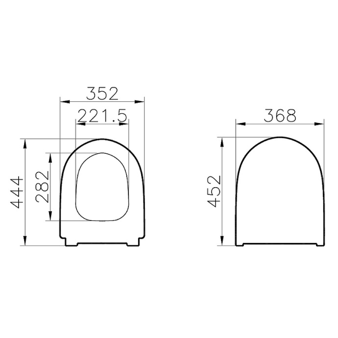 Сиденье для унитаза Vitra Sento белое с микролифтом 130-003-009 - 2