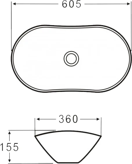 Раковина накладная BelBagno 60.5 см бежевый матовый  BB1404-H316  - 2