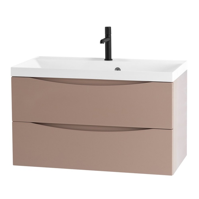 Тумба с раковиной Belbagno Marino 80 бежевый матовый - 5