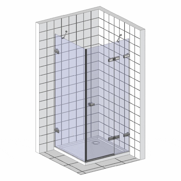 Душевой уголок Good Door Fantasy WTW+SP-F-CH 110x90 - 3