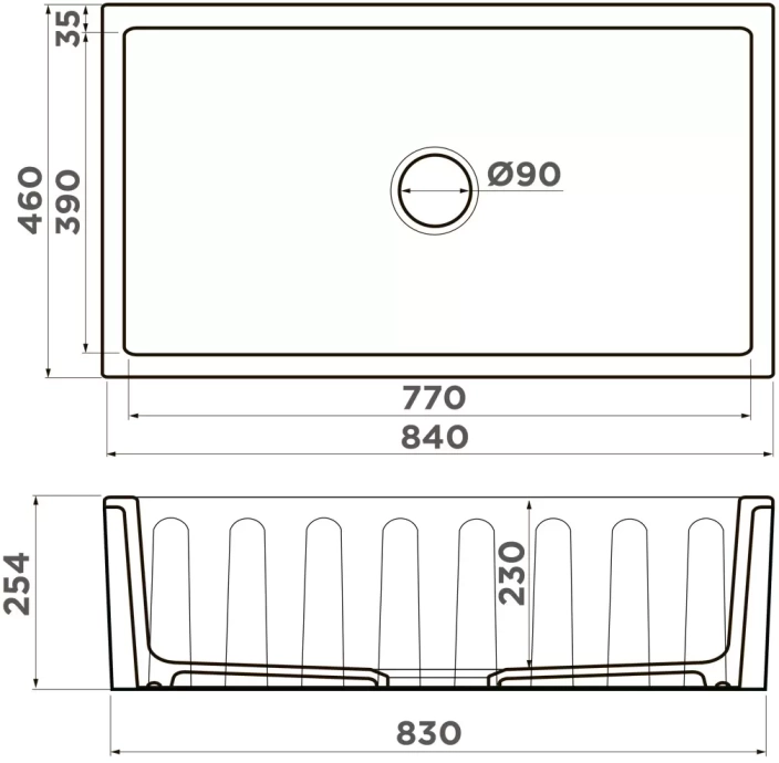 Мойка кухонная Omoikiri Mikura Natceramic/pebble  4997084 - 1