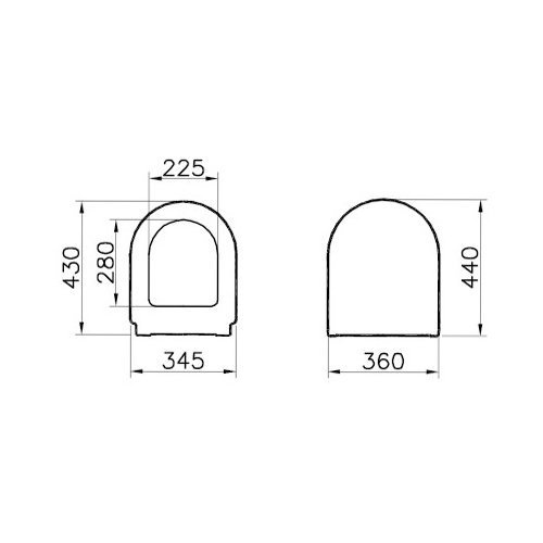 Сиденье для унитаза Vitra Seat  94-003-001 - 2