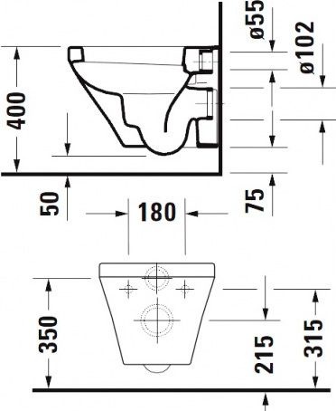 Унитаз подвесной Duravit DuraStyle 2539090000 - 4