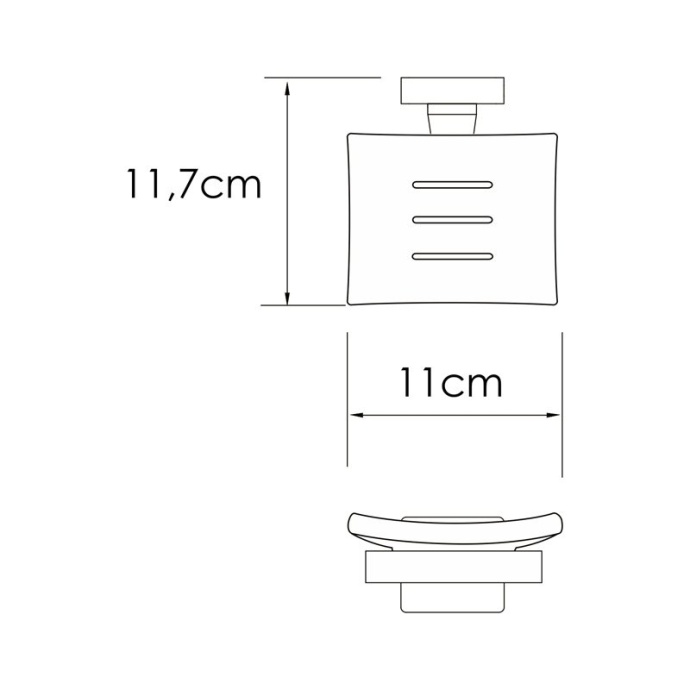 Мыльница Wasserkraft Rhin никель K-8729 - 2