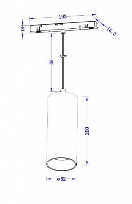 Подвесной светильник Maytoni Focus LED TR041-4-12W3K-M-DS-B - 1