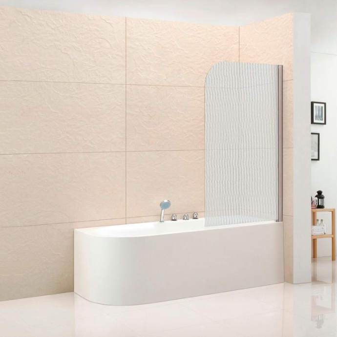 Шторка на ванну Cezares Eco V-1-80/140-P-Cr-R стекло punto ECO-O-V-1-80/140-P-Cr-R - 0