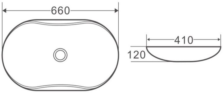 Раковина BelBagno BB1334 накладная - 2