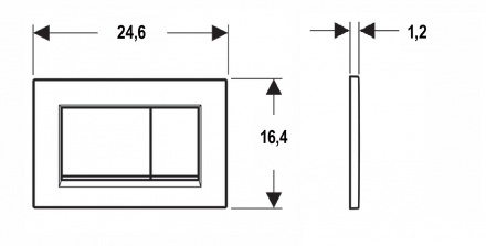 Кнопка смыва Geberit Sigma 30 черная 115.883.DW.1 - 3