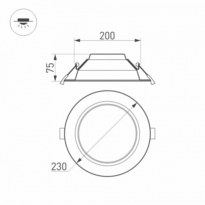 Встраиваемый светильник Arlight CYCLONE 022524(2) - 4