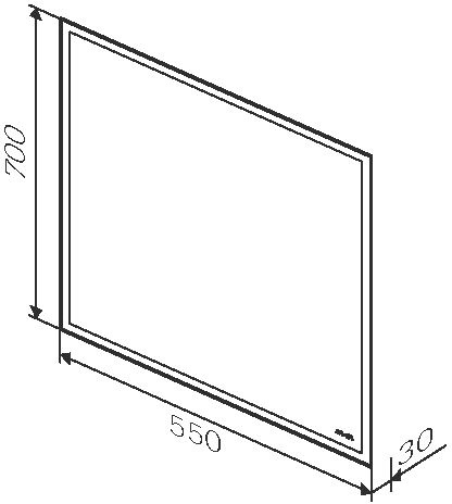 Зеркало AM.PM Gem 55 подсветка по периметру M91AMOX0551WG - 6