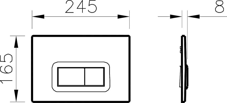 Комплект VitrA S50 9003B003-7201 кнопка хром - 11