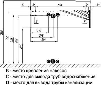 Тумба под раковину Aquaton Сакура 80 белый-светлое дерево 1A236401SKW80 - 5