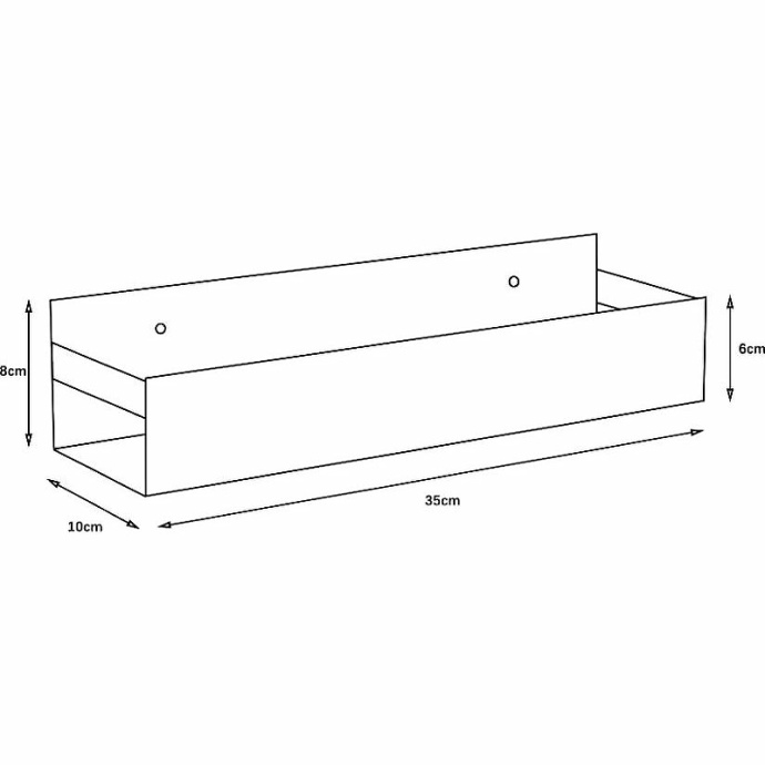 Полка подвесная Boheme Q белый матовый 10965-MW - 1