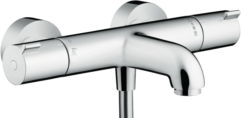 Душевой комплект Hansgrohe Ecostat 1001 CL ВМ 13201000 термостат + душевой гарнитур Croma Select E Vario 26582400 - 1