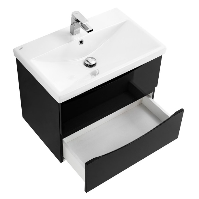 Тумба с раковиной Belbagno Marino 60 черный - 5