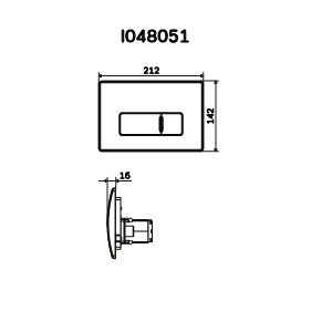 Кнопка смыва AM.PM Pro M I048051 хром глянцевый - 2