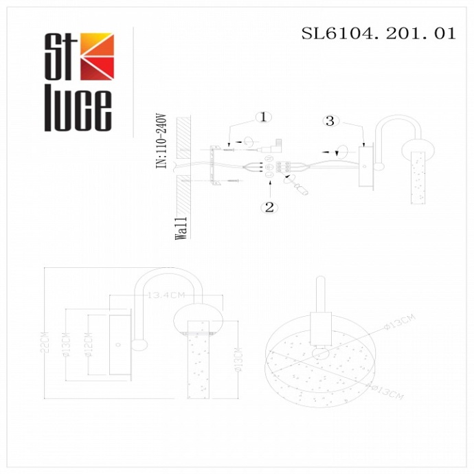 Бра ST-Luce Montecelio SL6104.201.01 - 1