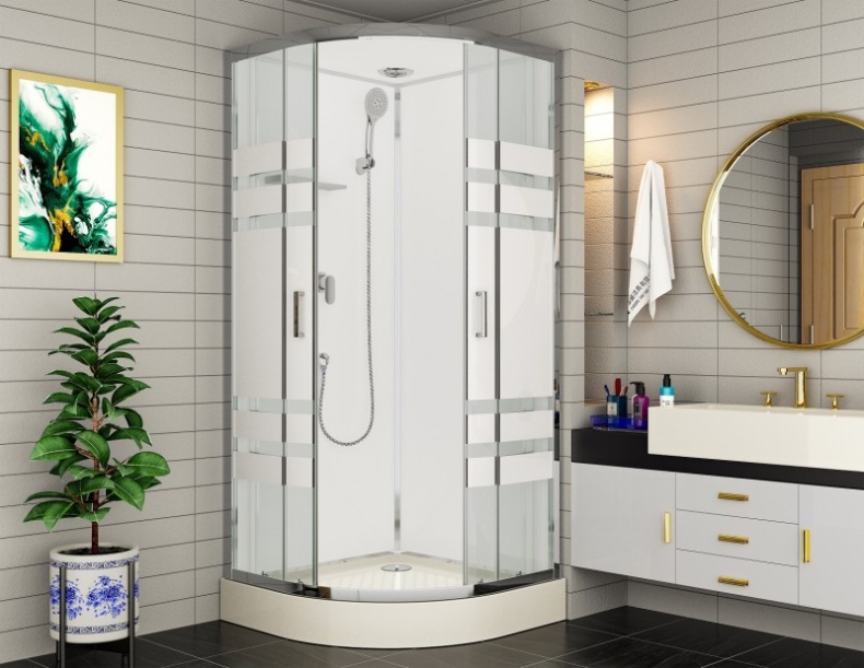 Душевая кабина Esbano 90х90 белый ESKE90CR - 1
