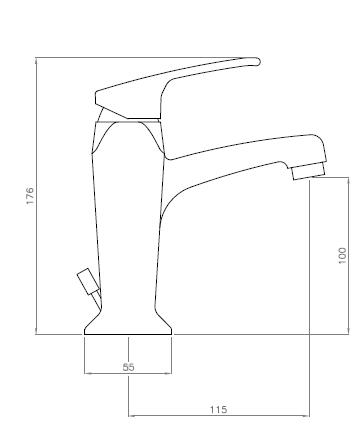 Смеситель для раковины Cezares Legend бронза  LEGEND-LSM2-02 - 3
