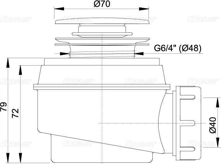 A466 Выпускной комплект click/clack A466-50 - 1