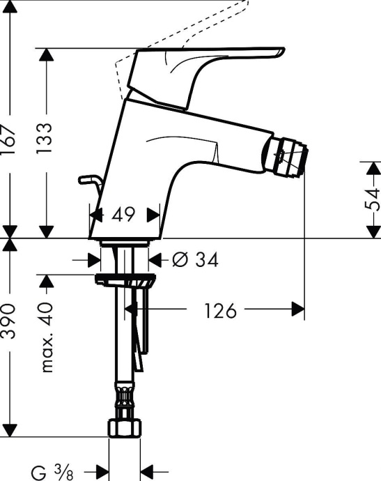 Смеситель Hansgrohe Focus E2 31920000 для биде - 4