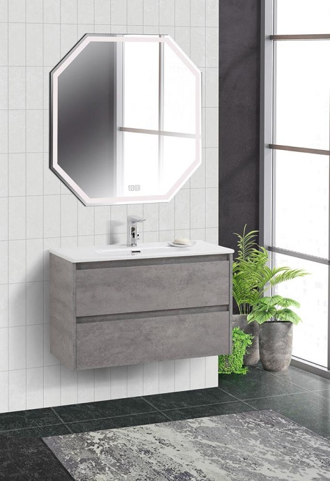 Тумба с раковиной BelBagno Kraft 39 80 серый - 9